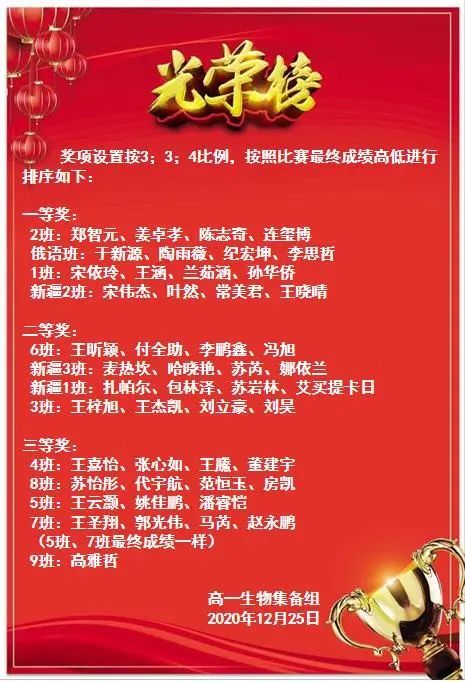 以赛促学  激发自我——第七届\"生物学科节”之高一生物知识竞赛