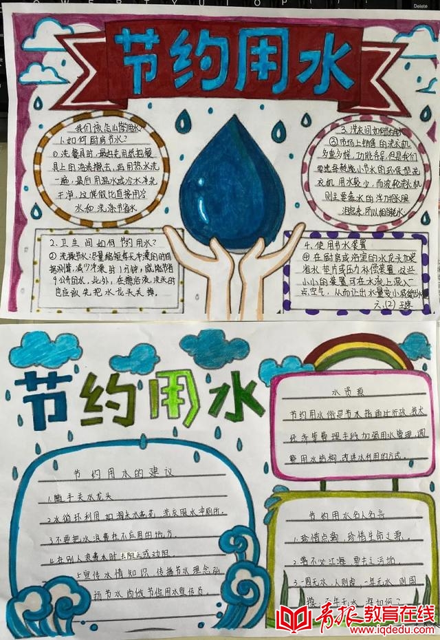 水周"到来之际,崂山区东泰小学通过主题班会,主题宣传画,主题手抄报